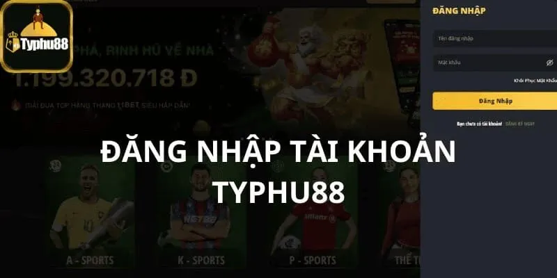Các bước để đăng nhập tài khoản tại nhà cái Typhu88